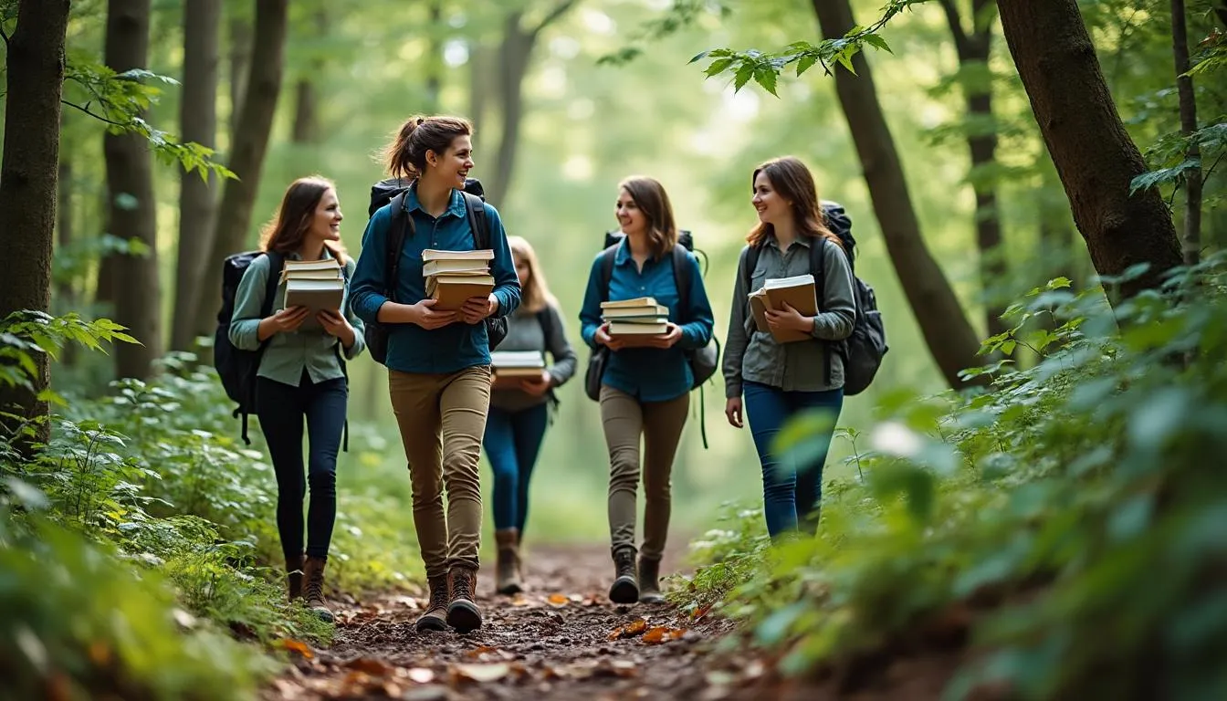 découvrez comment les bibliothécaires d'autun, en plus de partager leur passion pour la lecture, s'illuminent par leur passion pour la marche. un parcours alliant culture et nature qui vous étonnera !