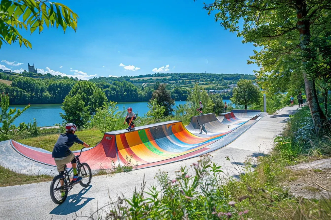 Découvrez l'itinéraire cyclable du lac des Settons et le skatepark d'Autun : balade nature et fun