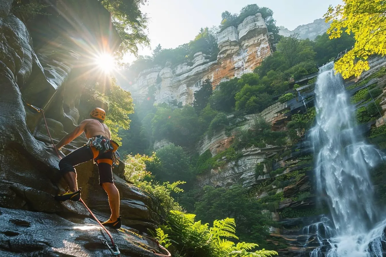 Découvrez les meilleurs spots d'escalade dans le Morvan : Autun et la cascade de Brisecou
